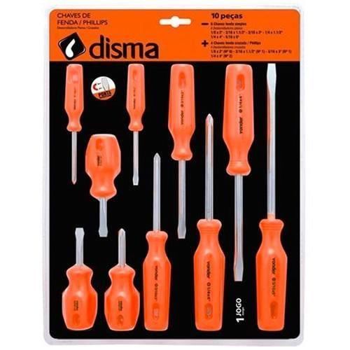 Jogo de chave de fenda e philips - 10 peças Jogo de chave de fenda e philips - 10 peças