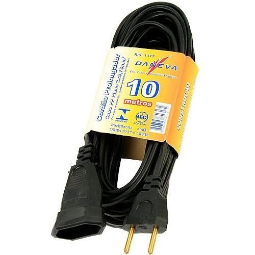 Extensão elétrica de 10 metros - 2 x 0,75 mm² Extensão elétrica de 10 metros - 2 x 0,75 mm²