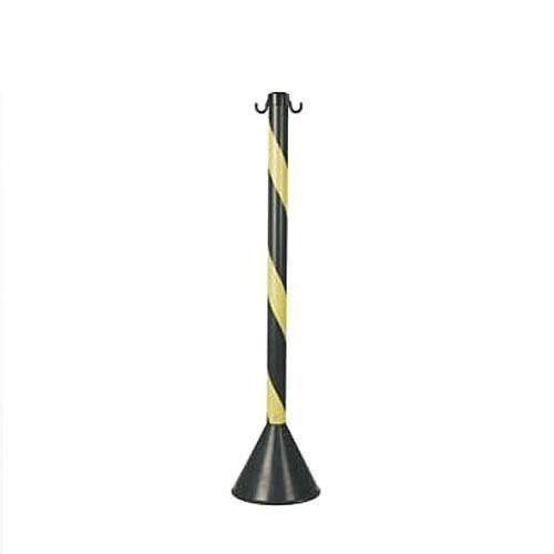 Pedestal de sinalização para corrente em pvc tipo zebrado Pedestal de sinalização para corrente em pvc tipo zebrado