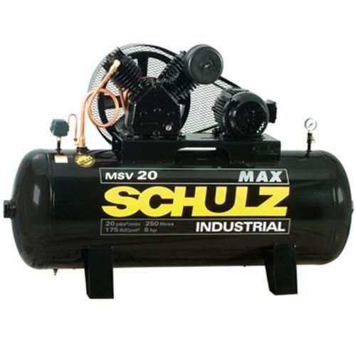 Compressor de ar alta pressão 20 pés 250 litros trifásico - MSV20/250 MAX Compressor de ar alta pressão 20 pés 250 litros trifásico - MSV20/250 MAX