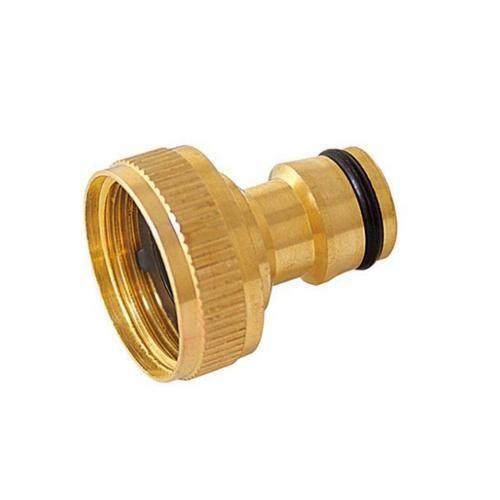 Adaptador em bronze para conectar mangueiras em torneiras 1/2 e 3/4 Adaptador em bronze para conectar mangueiras em torneiras 1/2 e 3/4