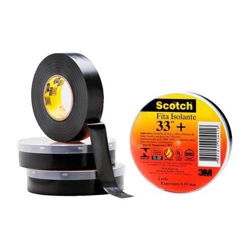 Fita isolante 19 mm x 5 metros - SCOTCH 33 + Fita isolante 19 mm x 5 metros - SCOTCH 33 +