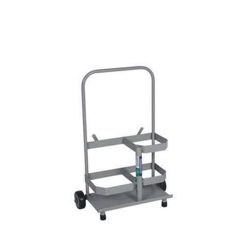 Carro para transporte de oxigênio com apoio capacidade 02 cilindros Carro para transporte de oxigênio com apoio capacidade 02 cilindros