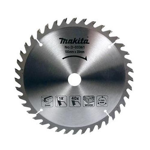 Disco de serra metal duro 185 mm x 20 mm x 40 dentes - D03361 Disco de serra metal duro 185 mm x 20 mm x 40 dentes - D03361