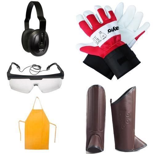 Kit de segurança para operador de roçadeira com 5 peças tamanho Kit de segurança para operador de roçadeira com 5 peças tamanho
