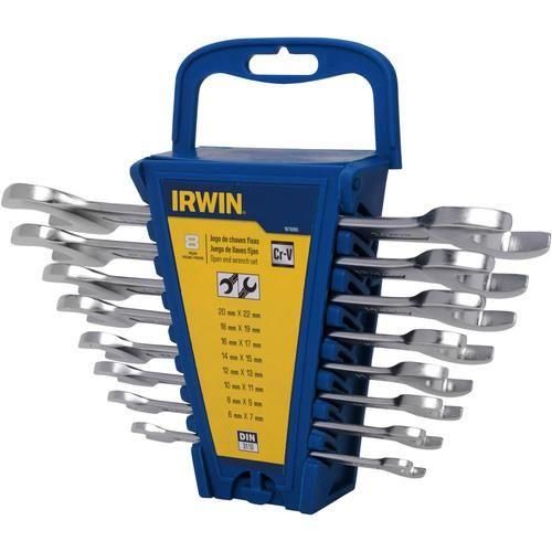 Jogo de chave fixa 6 a 22 mm aço cromo vanádio com 08 peças Jogo de chave fixa 6 a 22 mm aço cromo vanádio com 08 peças