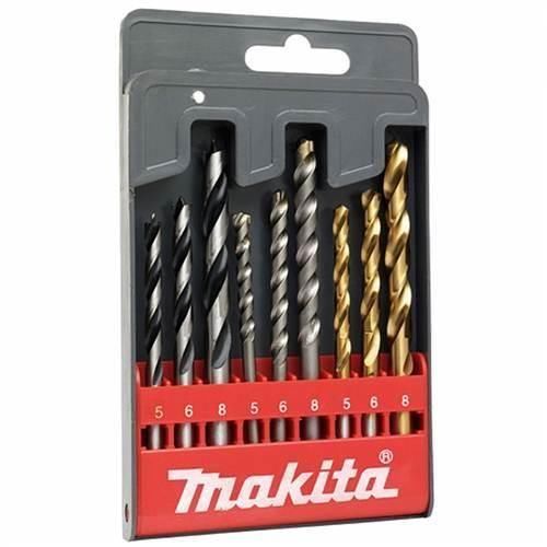 Kit de brocas para metal, madeira e concreto 5 a 8 mm com 9 peças - D-08660 Kit de brocas para metal, madeira e concreto 5 a 8 mm com 9 peças - D-08660