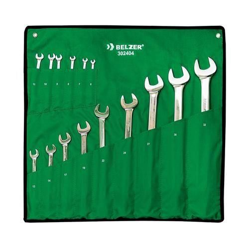 Jogo de chave combinada 6 a 32 mm aço cromo vanádio com 17 peças Jogo de chave combinada 6 a 32 mm aço cromo vanádio com 17 peças