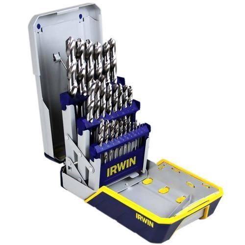 Jogo de brocas aço rápido de 1,0 à 13,0 mm com 25 peças Jogo de brocas aço rápido de 1,0 à 13,0 mm com 25 peças