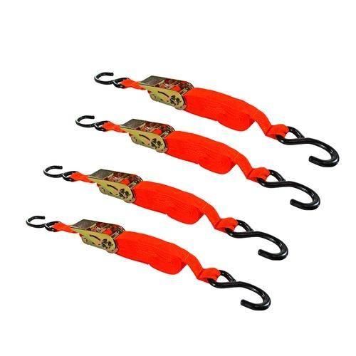 Cinta com catraca para amarração de carga capacidade 120 kgs - jogo com 4 peças Cinta com catraca para amarração de carga capacidade 120 kgs - jogo com 4 peças