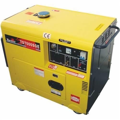Gerador de energia à diesel 6 kva potência de 10 hp monofásico 4 tempos - TD7000SGE Gerador de energia à diesel 6 kva potência de 10 hp monofásico 4 tempos - TD7000SGE