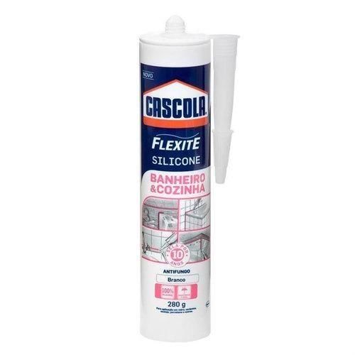 Silicone para vedação 280 gramas acético banheiro & cozinha - FLEXITE Silicone para vedação 280 gramas acético banheiro & cozinha - FLEXITE