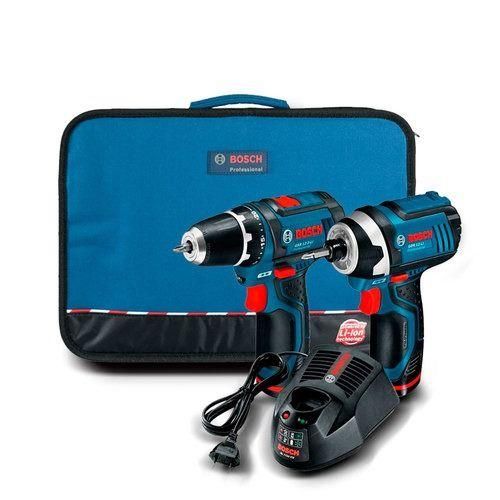 Combo Furadeira Parafusadeira e Parafusadeira de impacto à bateria com bolsa Combo Furadeira Parafusadeira e Parafusadeira de impacto à bateria com bolsa