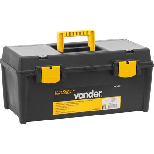 Caixa plástica para ferramentas com bandeja - VDC 4035 Caixa plástica para ferramentas com bandeja - VDC 4035
