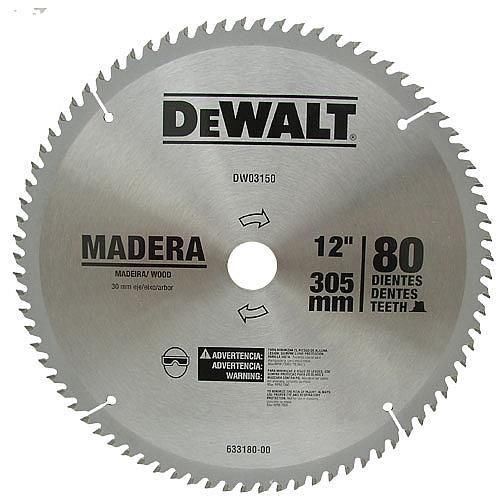 Disco de serra para madeira 12 x 30 x 80 dentes - DW-03150 Disco de serra para madeira 12 x 30 x 80 dentes - DW-03150