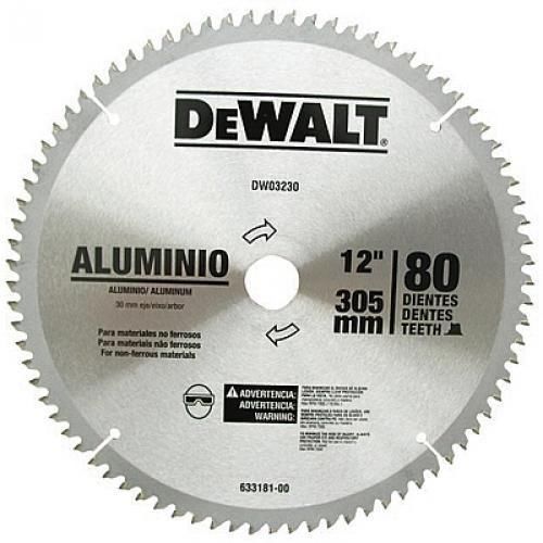 Disco de serra para alumínio e madeira laminada 12 x 30 x 80 dentes - DW-03230 Disco de serra para alumínio e madeira laminada 12 x 30 x 80 dentes - DW-03230