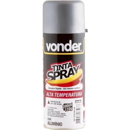 Tinta spray para alta temperatura alumínio fosco 200 ml Tinta spray para alta temperatura alumínio fosco 200 ml