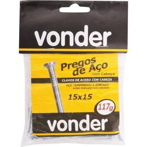 Pregos de aço com cabeça 15 x 15 com 100 pregos Pregos de aço com cabeça 15 x 15 com 100 pregos