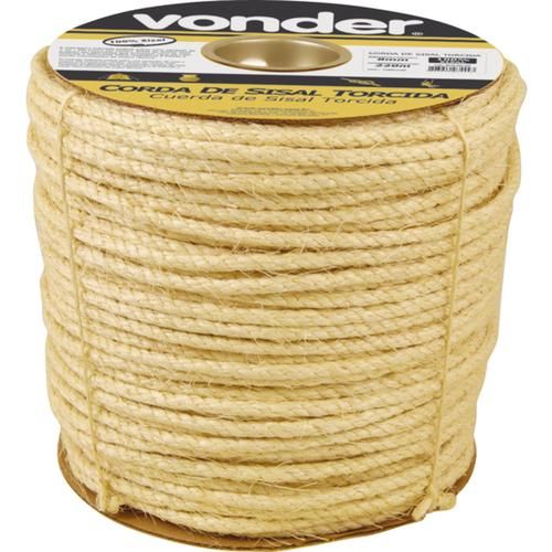 Corda de sisal 10 mm rolo com 140 metros Corda de sisal 10 mm rolo com 140 metros
