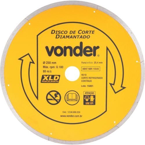 Disco diamantado liso para porcelanato 250 mm Disco diamantado liso para porcelanato 250 mm