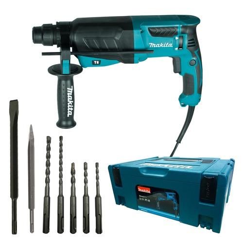 Martelete Perfurador e Rompedor 830 watts velocidade variável e reversível sds-plus com acessórios - HR2630JP Martelete Perfurador e Rompedor 830 watts velocidade variável e reversível sds-plus com acessórios - HR2630JP
