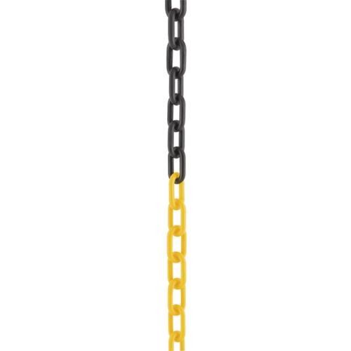 Corrente plástica 8 mm amarela e preta Corrente plástica 8 mm amarela e preta