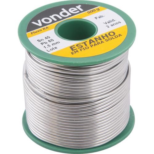 Estanho em fio 1,5 mm 40 x 60 Estanho em fio 1,5 mm 40 x 60