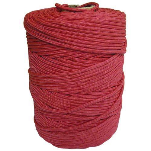 Corda multifilamento 3,0 mm cor vermelha rolo com 277 metros Corda multifilamento 3,0 mm cor vermelha rolo com 277 metros