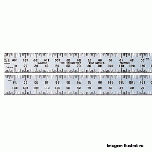 Escala métrica em aço 150 mm - C331-150 Escala métrica em aço 150 mm - C331-150