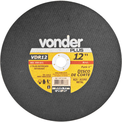 Disco de corte para metal 300 x 3,2 x 19,05 mm Disco de corte para metal 300 x 3,2 x 19,05 mm