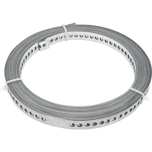 Fita de aço perfurada 17 mm x 0,40 mm x 30 m Fita de aço perfurada 17 mm x 0,40 mm x 30 m