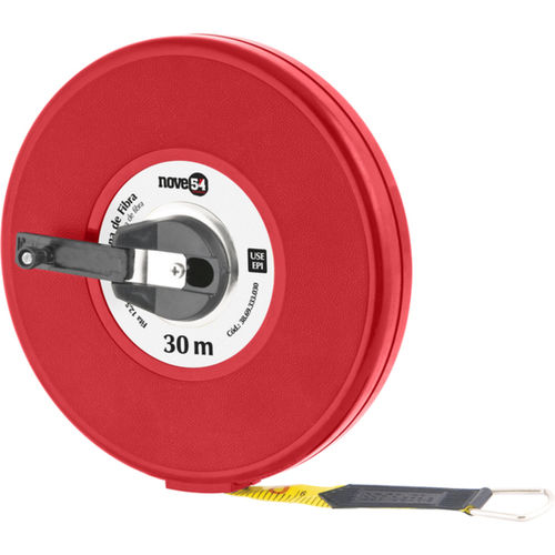 Trena de fibra de vidro 30 metros com caixa fechada Trena de fibra de vidro 30 metros com caixa fechada
