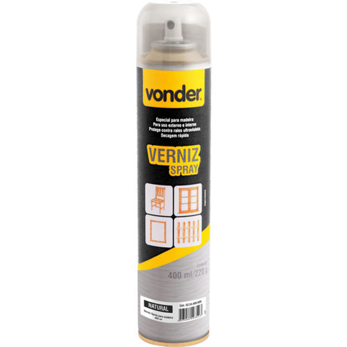 Verniz em spray natural 400 ml Verniz em spray natural 400 ml