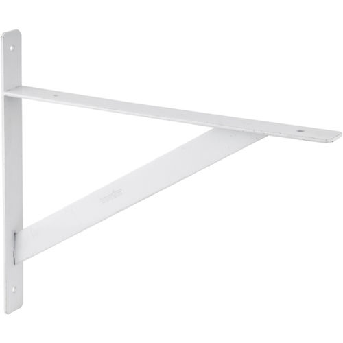 Cantoneira tipo mão francesa reforçada branca 40 cm Cantoneira tipo mão francesa reforçada branca 40 cm