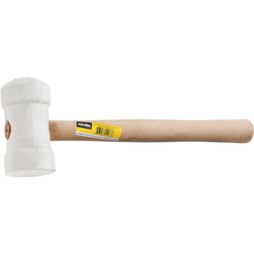 Martelo de borracha 60 mm para azulejista branco Martelo de borracha 60 mm para azulejista branco