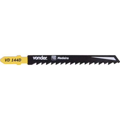 Jogo de lâminas para serra tico tico 100 mm 6 dentes com 05 peças - VD 144D Jogo de lâminas para serra tico tico 100 mm 6 dentes com 05 peças - VD 144D