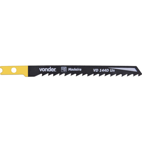 Jogo de lâminas para serra tico tico 100 mm 6 dentes com 05 peças - VD 144D-UN Jogo de lâminas para serra tico tico 100 mm 6 dentes com 05 peças - VD 144D-UN