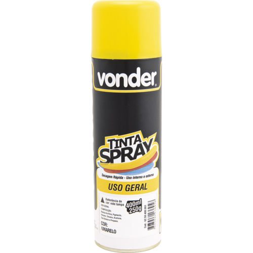 Tinta spray para uso geral amarelo brilhante 400 ml Tinta spray para uso geral amarelo brilhante 400 ml