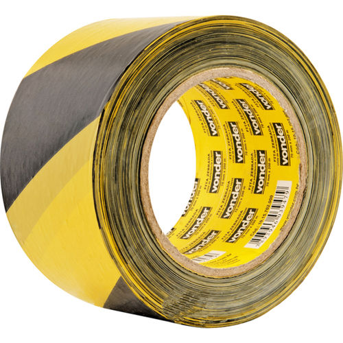 Fita para demarcação zebrada 70 mm x 200 metros Fita para demarcação zebrada 70 mm x 200 metros