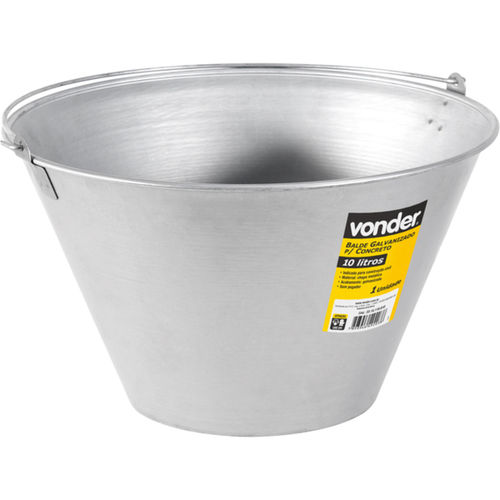 Balde galvanizado para concreto 10 litros Balde galvanizado para concreto 10 litros