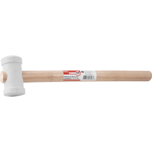 Martelo de borracha para azulejista 40 mm branco Martelo de borracha para azulejista 40 mm branco