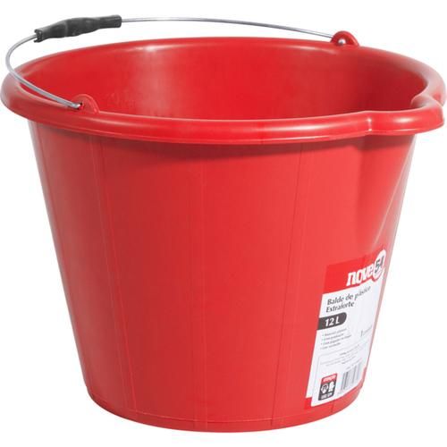 Balde plástico para concreto extraforte 12 litros vermelho Balde plástico para concreto extraforte 12 litros vermelho