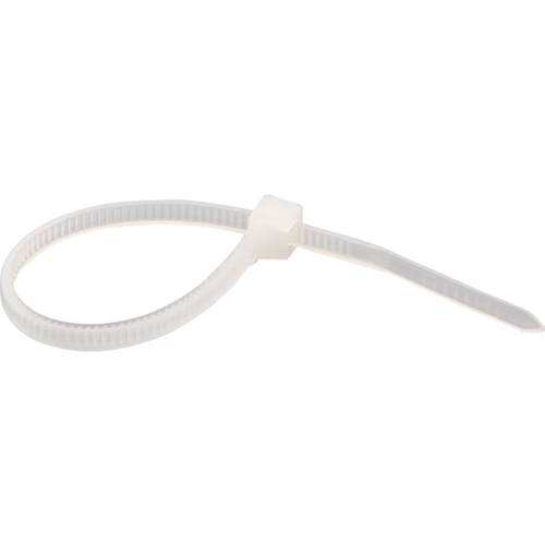 Abraçadeira de nylon branca 2,5 mm x 20 cm com 100 peças Abraçadeira de nylon branca 2,5 mm x 20 cm com 100 peças