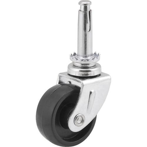Rodízio giratório simples de nylon cone 40 x 16 mm Rodízio giratório simples de nylon cone 40 x 16 mm
