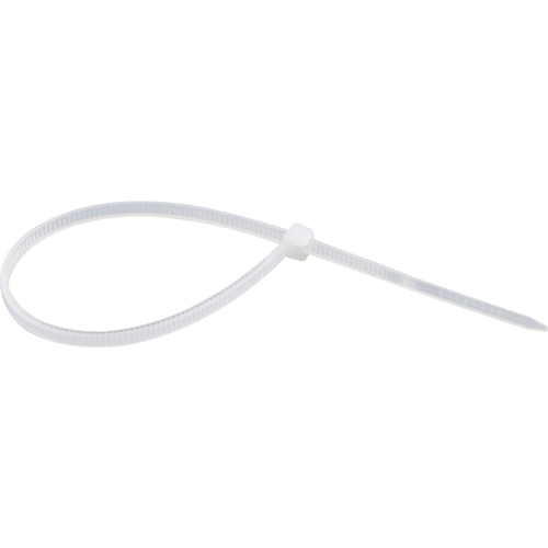 Abraçadeira de nylon branca 2,5 mm x 20 com 100 peças Abraçadeira de nylon branca 2,5 mm x 20 com 100 peças