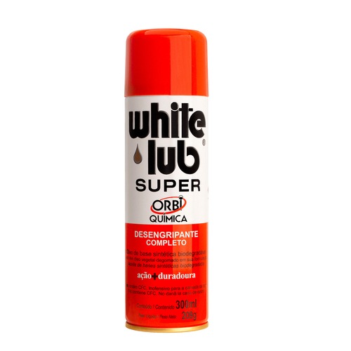 Óleo desengripante e anticorrosivo aerosol 300ml - WHITE LUB SUPER Óleo desengripante e anticorrosivo aerosol 300ml - WHITE LUB SUPER