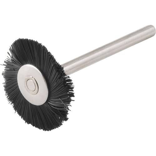 Escova circular com haste para microrretífica em nylon 20 mm Escova circular com haste para microrretífica em nylon 20 mm