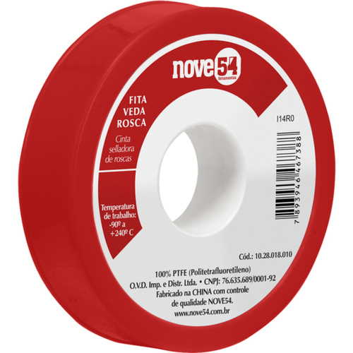 Fita veda rosca 18 mm x 5 metros Fita veda rosca 18 mm x 5 metros