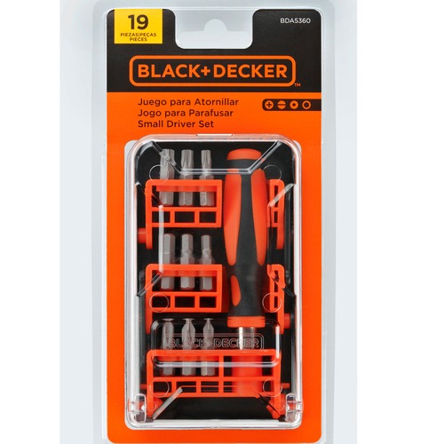 Jogo de bits para parafusar com 19 peças - BDA5360 Jogo de bits para parafusar com 19 peças - BDA5360