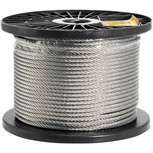 Cabo de aço inox alma de aço 2,4 mm com 100 metros Cabo de aço inox alma de aço 2,4 mm com 100 metros